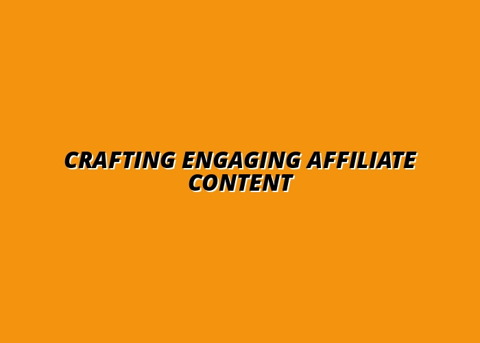 how to create compelling affiliate marketing content