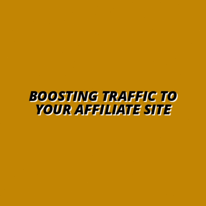 ways to increase traffic to your affiliate site