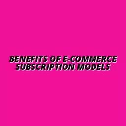 the benefits of subscription models in e-commerce