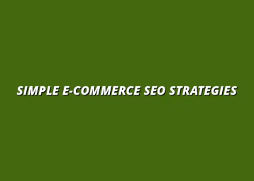 e-commerce SEO tips for beginners