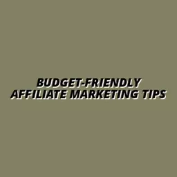 strategies for affiliate marketing on a budget