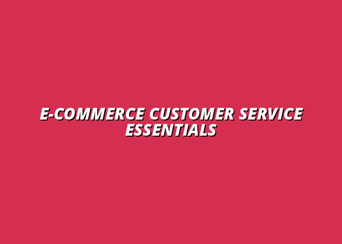 how to handle e-commerce customer service