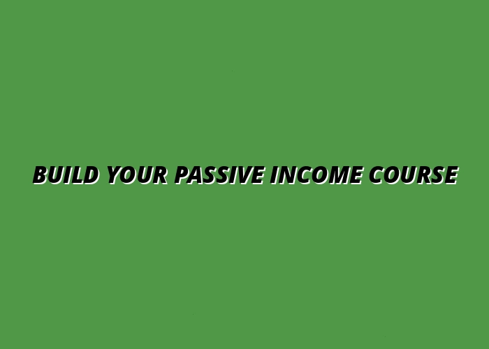 creating an online course for passive income